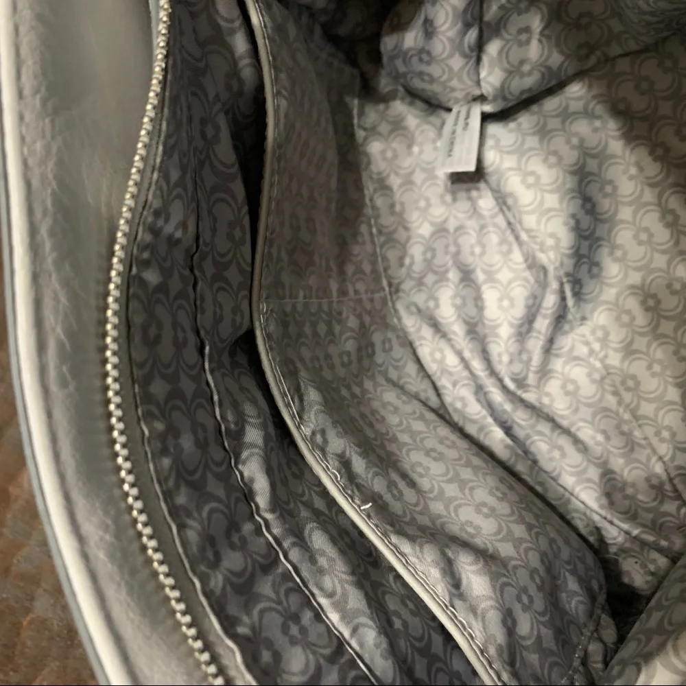 Charming Charlie light gray satchel bag